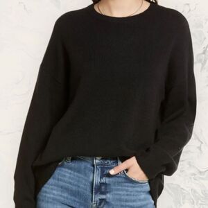 NEW Treasure & Bond Organic Cotton Blend Crewneck Sweater Size 2XL - Black